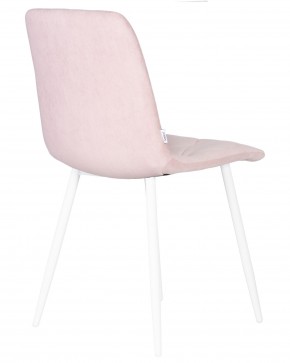 Стул обеденный DOBRIN CHILLY ROMBO, Розовый Simple 03, основание белый в Муравленко - muravlenko.ok-mebel.com | фото 4