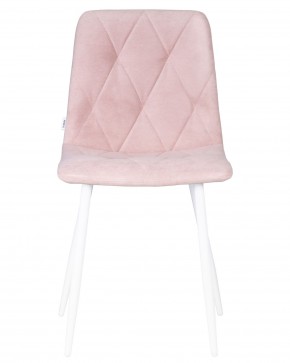 Стул обеденный DOBRIN CHILLY ROMBO, Розовый Simple 03, основание белый в Муравленко - muravlenko.ok-mebel.com | фото 6