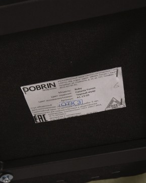 Стул обеденный DOBRIN ROBY, ЭМАЛЬ ЧЕРНЫЙ МУАР велюр Catania Forest в Муравленко - muravlenko.ok-mebel.com | фото 12