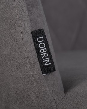 Стул обеденный DOBRIN ROBY, ЭМАЛЬ ЧЕРНЫЙ МУАР велюр Catania Stone в Муравленко - muravlenko.ok-mebel.com | фото 7
