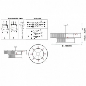Светильник на штанге Imperiumloft RH Marais Round Chandelier 40,2668 в Муравленко - muravlenko.ok-mebel.com | фото 11