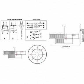 Светильник на штанге Imperiumloft RH Marais Round Chandelier 40,2668 в Муравленко - muravlenko.ok-mebel.com | фото 11