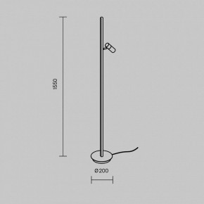 Торшер Maytoni Thin MOD395FL-L28BS3K в Муравленко - muravlenko.ok-mebel.com | фото 4