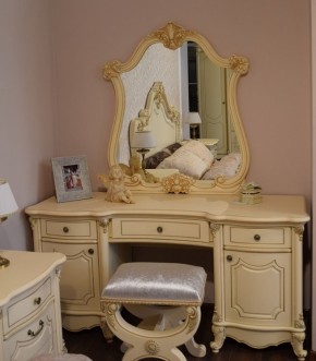 Туалетный стол + Зеркало Мона Лиза (крем) в Муравленко - muravlenko.ok-mebel.com | фото 6