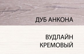 Тумба 1S, OLIVIA, цвет вудлайн крем/дуб анкона в Муравленко - muravlenko.ok-mebel.com | фото 3