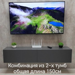 Тумба подвесная под ТВ LINES MTV1-MA 750 Темно-серый (Графит-M 10.1.25) в Муравленко - muravlenko.ok-mebel.com | фото 10