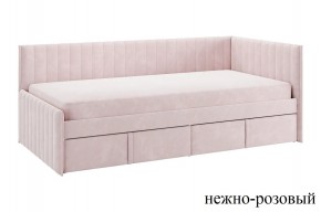 ТВИКС Кровать (тахта) с ящиками 900 (нежно-розовый) в Муравленко - muravlenko.ok-mebel.com | фото