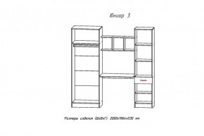 ЮНИОР-3 Уголок школьник (ЦРК.ЮНР.03) в Муравленко - muravlenko.ok-mebel.com | фото 2