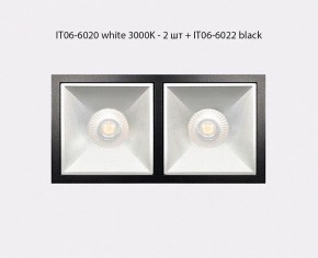 Встраиваемый светильник Italline IT06-6020 IT06-6020 white 3000K - 2 шт. + IT06-6022 white в Муравленко - muravlenko.ok-mebel.com | фото 3