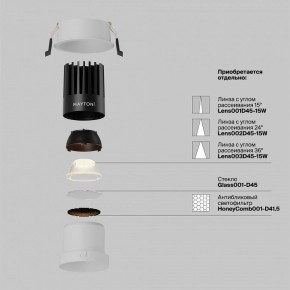Встраиваемый светильник Maytoni Dip DL118-15W-2.7K-W в Муравленко - muravlenko.ok-mebel.com | фото 3